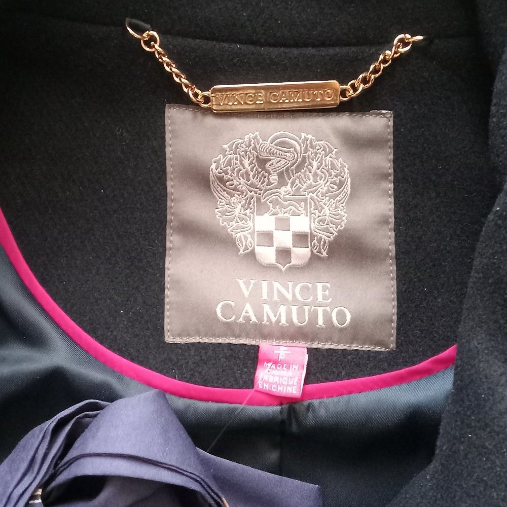 NWT VINCE CAMUTO WOOL BLEND DOUBLE BREASTED TRENCH COAT - Picture 7 of 9